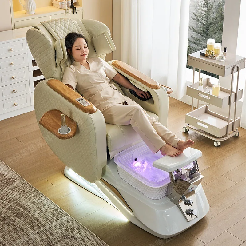 Nail art pedicure chair light luxury electric massage pedicure chair remote control