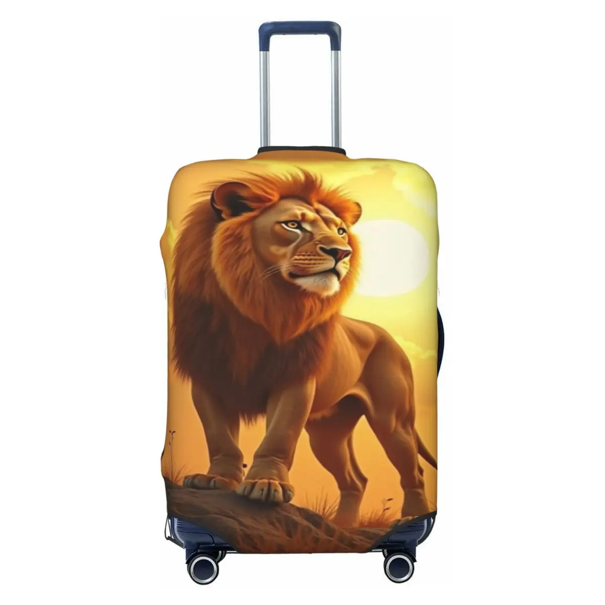 

Custom The Lion Anime King Cartoon Luggage Cover Protector Fashion Travel Suitcase Protective Cover for 18-32 Inch