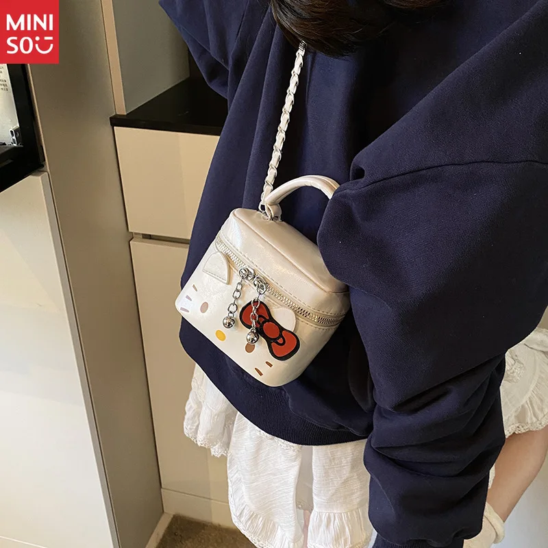 Miniso 2025 Bow Mini Bag for Women, Fashion Crossbody Shoulder Purse, Versatile & Chic