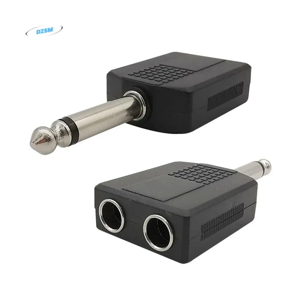 

Male Mono / Stereo AUX Connector DIY 6.35 Audio Converter 6.35mm Audio Plug Microphone Splitter Converter 6.5 Jack Adapter