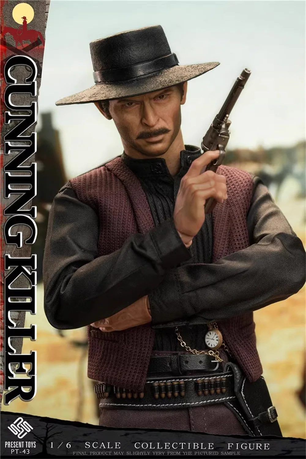 1/6 JOUETS PRÉSENTS PT-sp43 PT-sp44 NOUS. West Cowboy Cunning Killer Wisure Action Figure avec plate-forme, ensemble complet, cadeau mobile