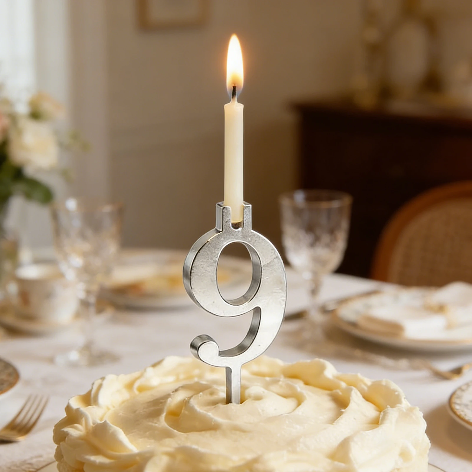 10個入り 0-9 数字の再利用可能なバースデーキャンドルホ - Candle Holder Set のレビューと価格
