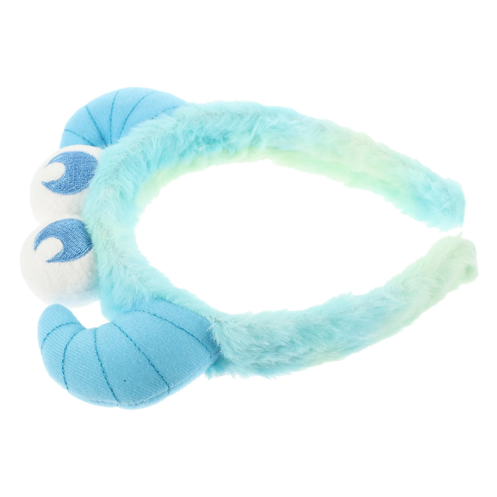 

Hairbands Horn Headband Plush Funny Animal Pointed Headdress (blue Eye Headband) Trumpet Fabric