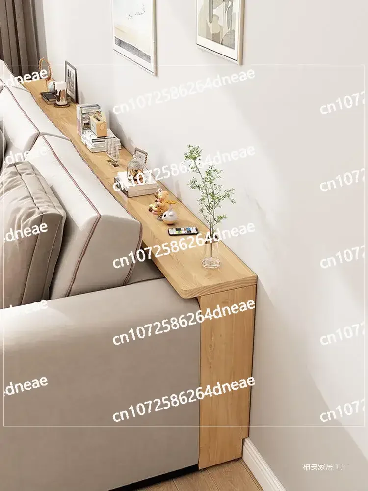 

Storage rack behind the sofa, narrow against the wall behind door, bookshelf on the ground, extremely narrow