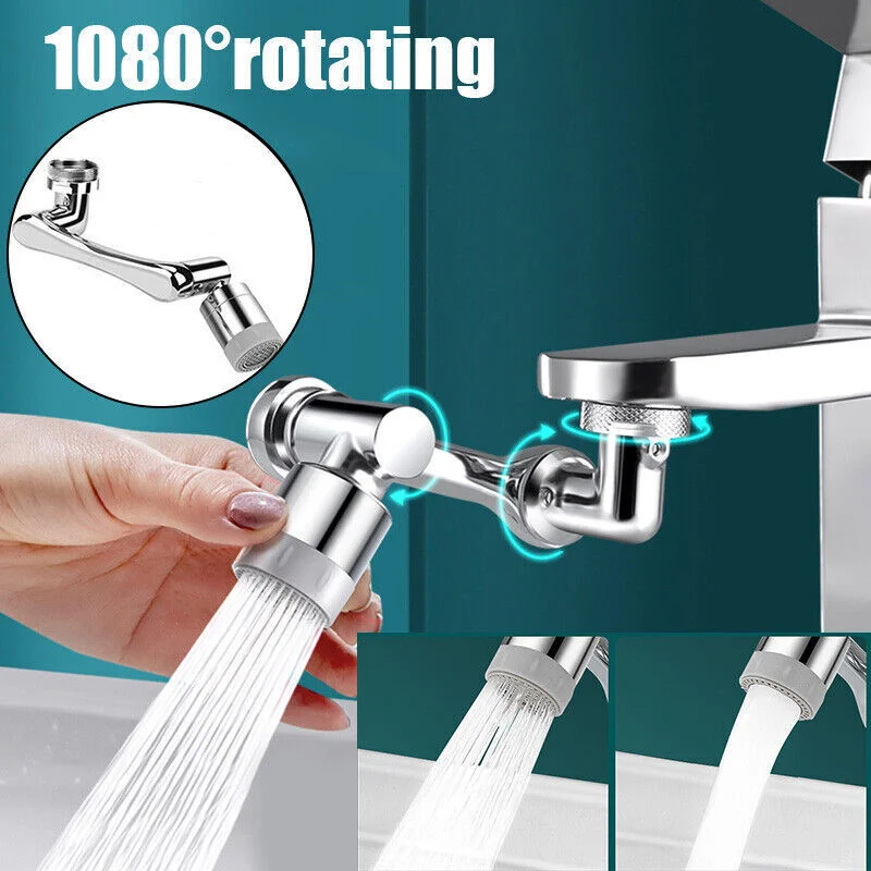 

Universal 1080° Rotation Extender Faucet Aerator 2 Water Mode Plastic Splashproof Filter Washbasin Faucets Bathroom Accessories