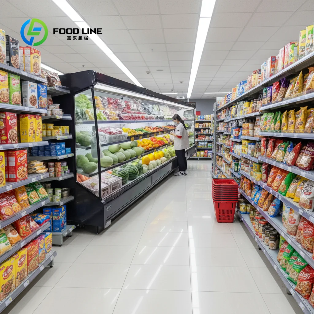

High Quality Plug in Refrigerated Display Case Customized Adjustable Shelves For Supermarket Convenience Store Commercial Use