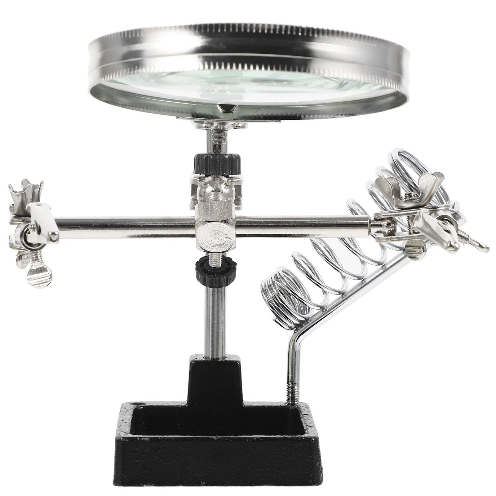 Station de soudage avec loupe à ressort, rangement facile, support réutilisable pour loisirs, artisanat, Observation biologique, soudage