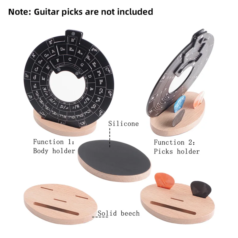 Circle of Fifths Wheel Music Theory Learning Tool Chord Progression Table Guitar Fifth Circle 5 line Staff Melody Tool Anti-slip