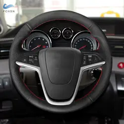 For Opel Astra (J) Vauxhall Holden Astra 2009-2015 Meriva (B) 2010-2017 Zafira (C) 2011-2016 Car Steering Wheel Leather Cover