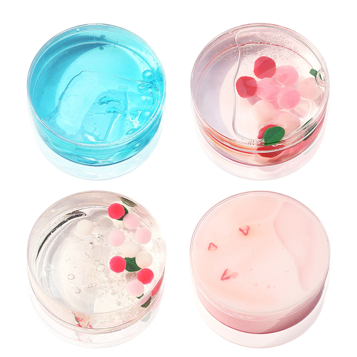 

Girl's Heart Bubble Gel Crystal Mud, Jam Slime, Novel Style, Comfortable Touch