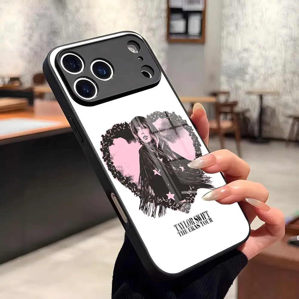 T-Taylors S-Swifts Phone Case for Iphone 17 16 15 14 Air 12 11 13 Pro Max Mini X Xr Xs Se Puls glass Cover view 6
