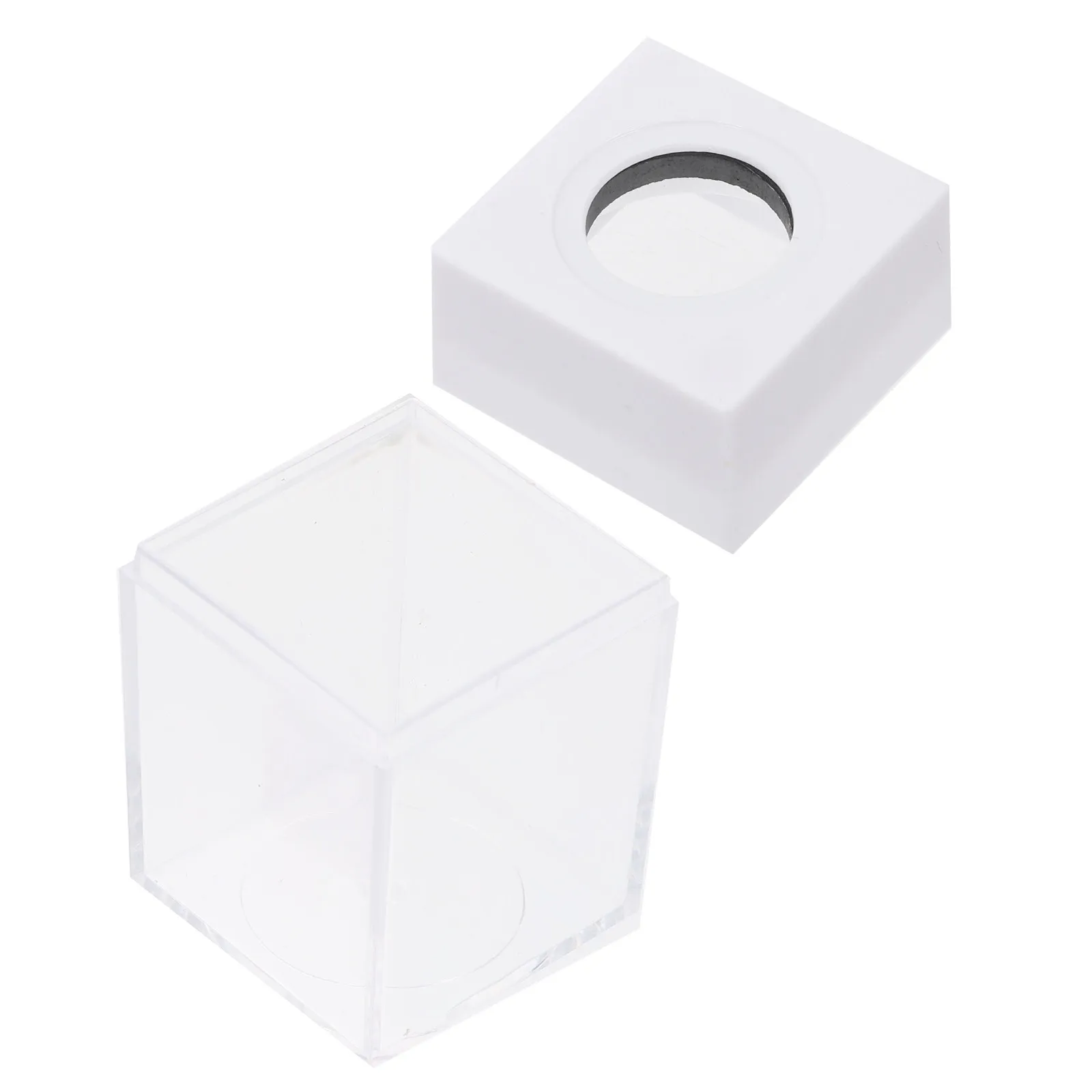 2Pcs Paper Clip Containers Creative Desk Organizers Suitable for Paperclips Binder Clips Memory Cards and Small
