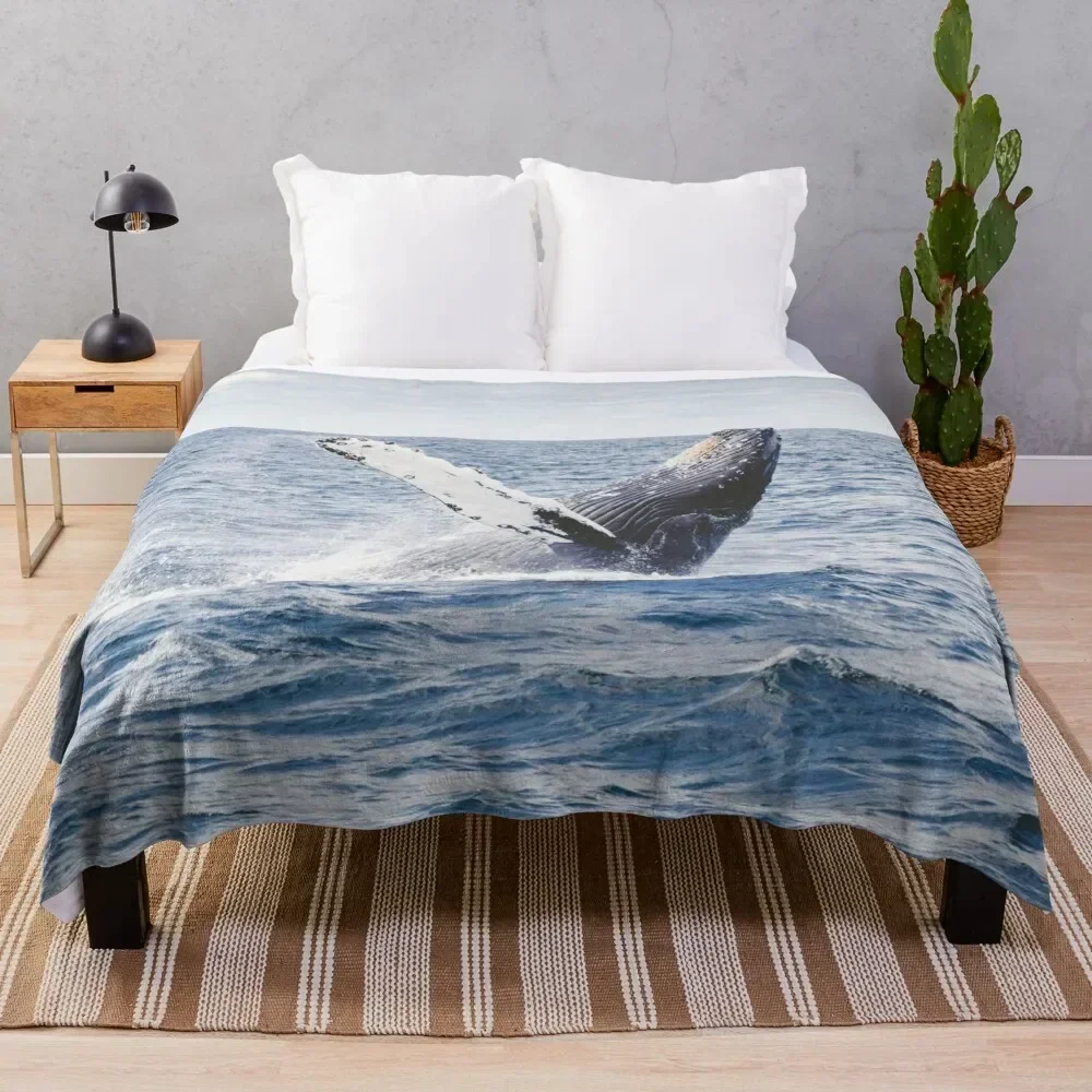 

Humpback Whale Throw Blanket Comforter Stuffeds Decorative Throw Bed linens Blankets