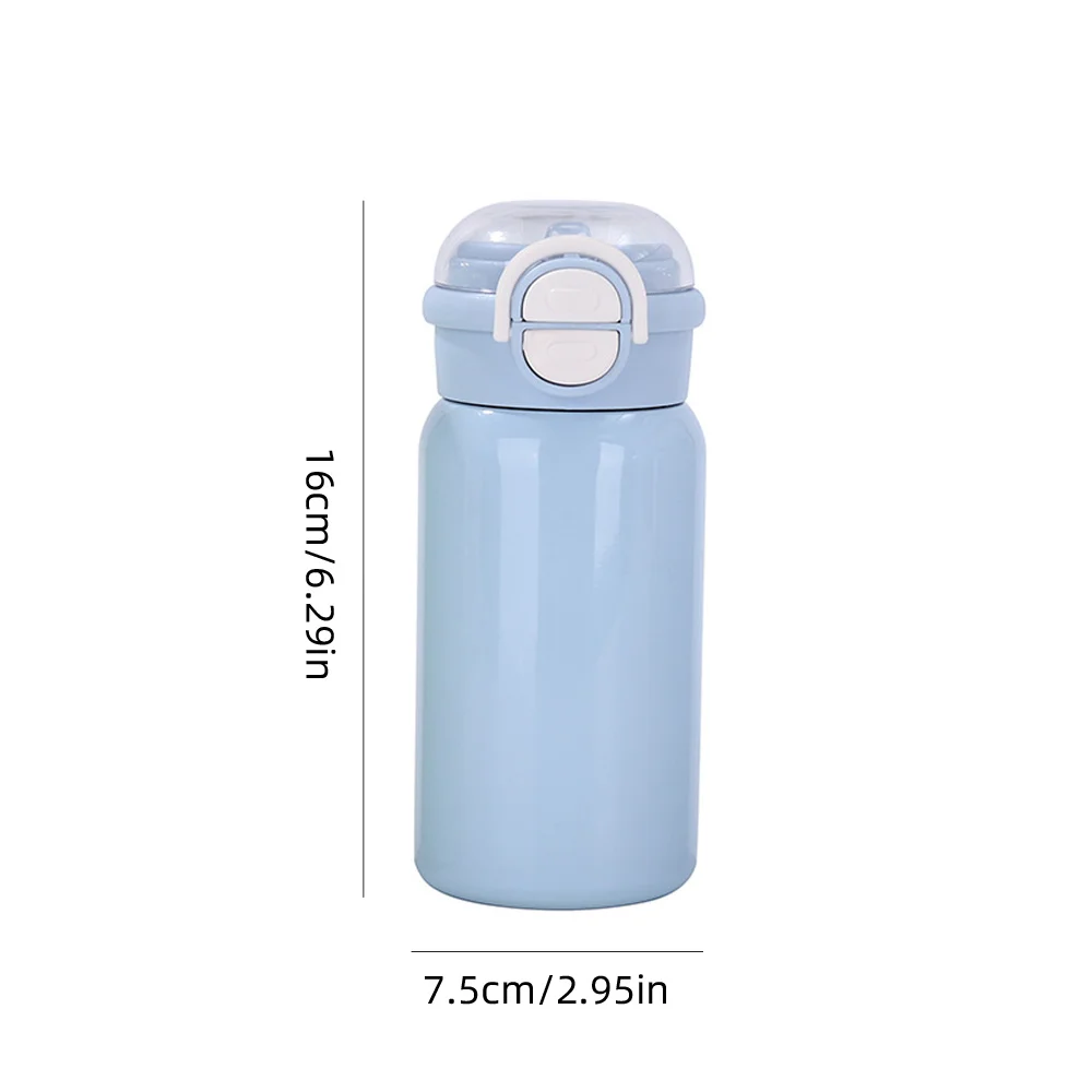 Custom Name Kids Insulated Water Bottle, Straw Type Stainless Steel Drinking Cup,Personalized Back‑to‑School Gift for Boys Girls view 2