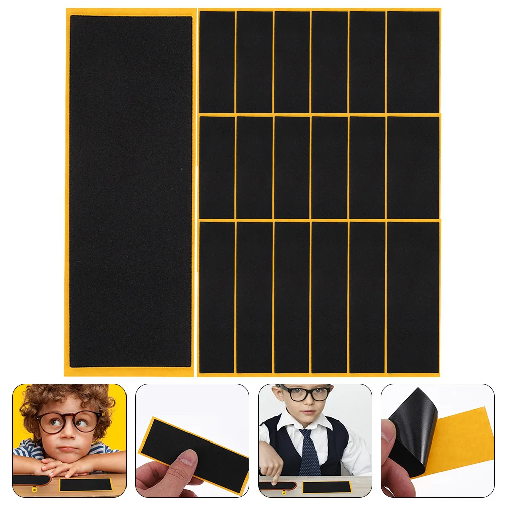 20pcs Fingerboard Foam Grip Tape Anti-Slip Sticker For Mini Skateboard Easy Replace Comfortable Cushioning Surface Fingerboard