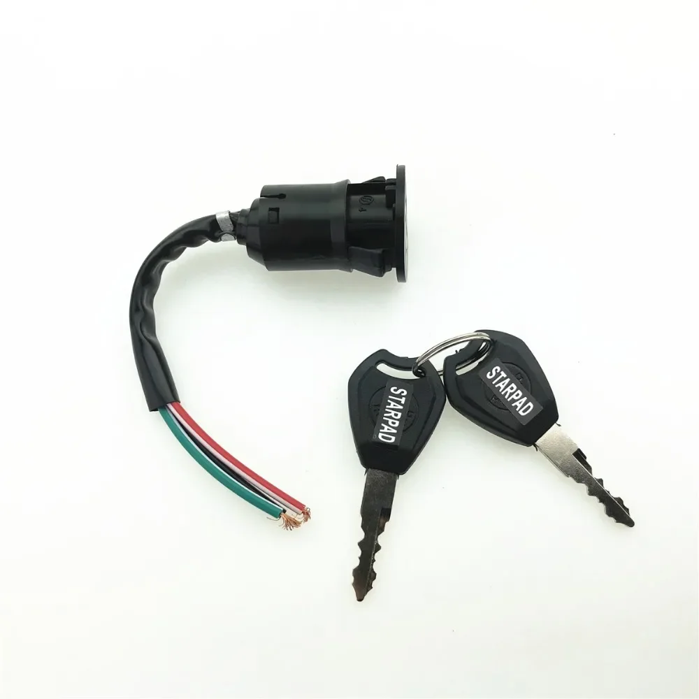 

STARPAD For Electric Vehicle Tricycle Accessories Electric Door Lock Big Head Lock (3 line) Key Power Lock Switch