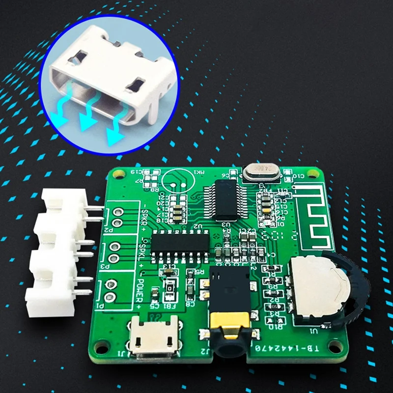 

Stereo Bluetooth 3W 5W Power Amplifier Board PAM8406 Digital Power Amplifier Module DIY Bluetooth 5.0 Speaker