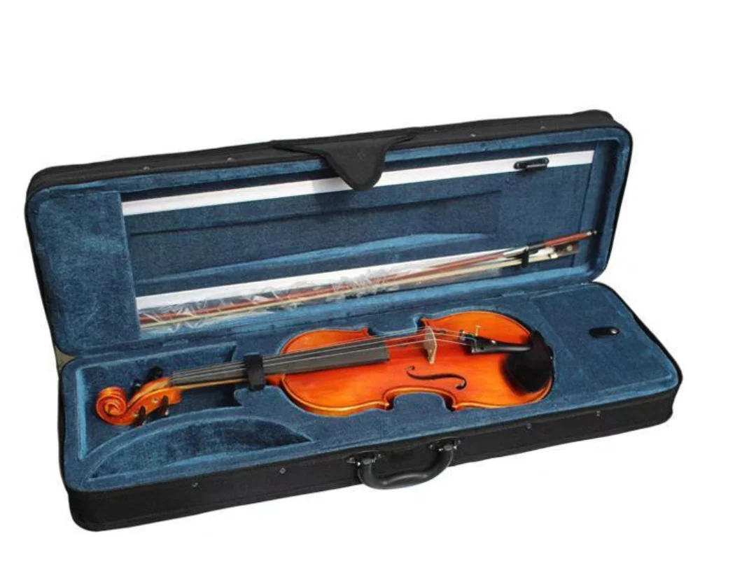 Full Size Beginners solid wood violin 4/4 3/4 Spruce top Panel Maple Back violino Professional playing instrument with Case  bow