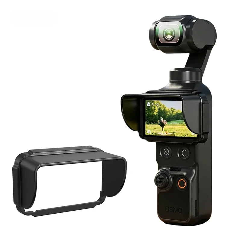 Lightweight Sun Shade Hood for DJI Osmo Pocket 3/4 – Screen Sunshade Cover for Handheld Gimbal Camera Accessories