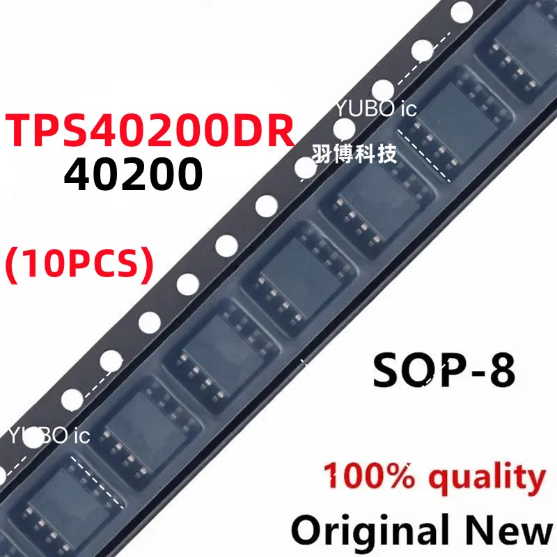 (10piece) 100% New TPS40200DR TPS40200 40200 sop-8 Chipset