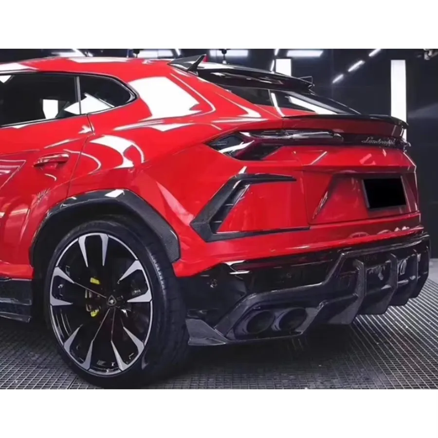 لامبورغيني URUS 2017-2021 ألياف الكربون tuyere المصد الأمامي والخلفي Tuyere شفرة الحاجز tuyere تقليم اكسسوارات السيارات طقم الجسم