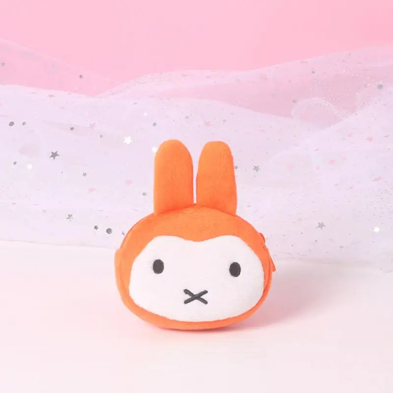 Miffy Rabbit 2025 New Earphone Bag Kawaii Cartoon Rabbit Zipper Earphone Bag Portable Hanging Wallet for Going Out