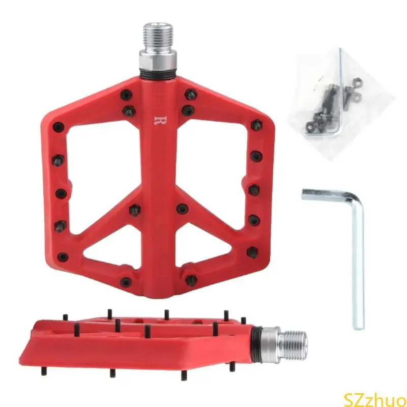 الدواسات العريضة للدراجات منصة محمولة محمل مسند مسند الغبار الدواسات