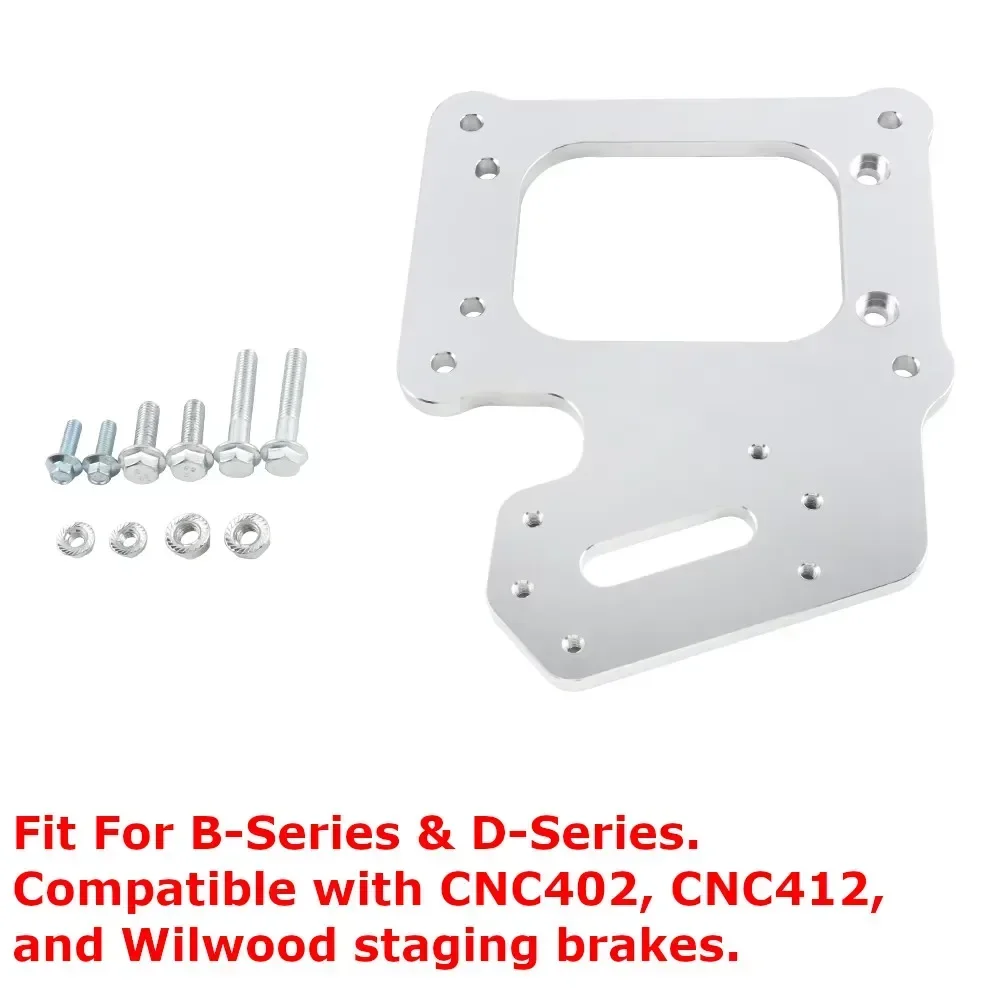 

Engines Parts Billet Aluminum Staging Brake Mounting Plate For B-Series & D-Series Silver