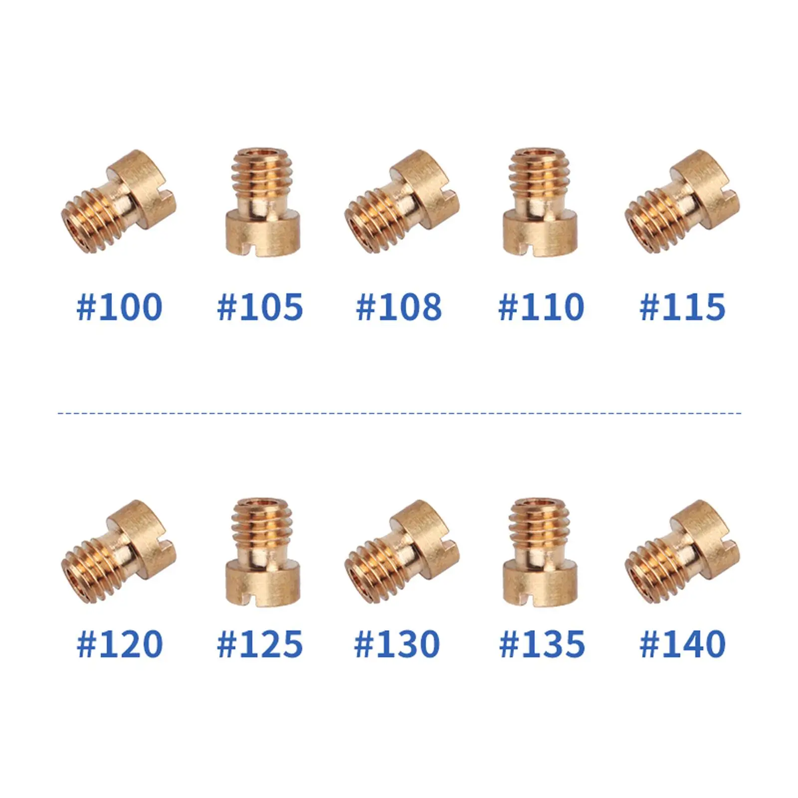 30x Slow Jets Supplies Easy to Install Carburetor Main Jets Accessories for 125cc 150cc 200cc Pwk Cvk PE Oko Koso Stage 6