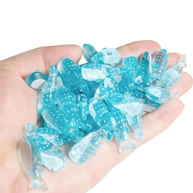 5/10pcs Mini Resin Whale Ocean Animals Miniatures, Cute Fairy Garden Home Ornament, Micro Landscape DIY Craft Decoration