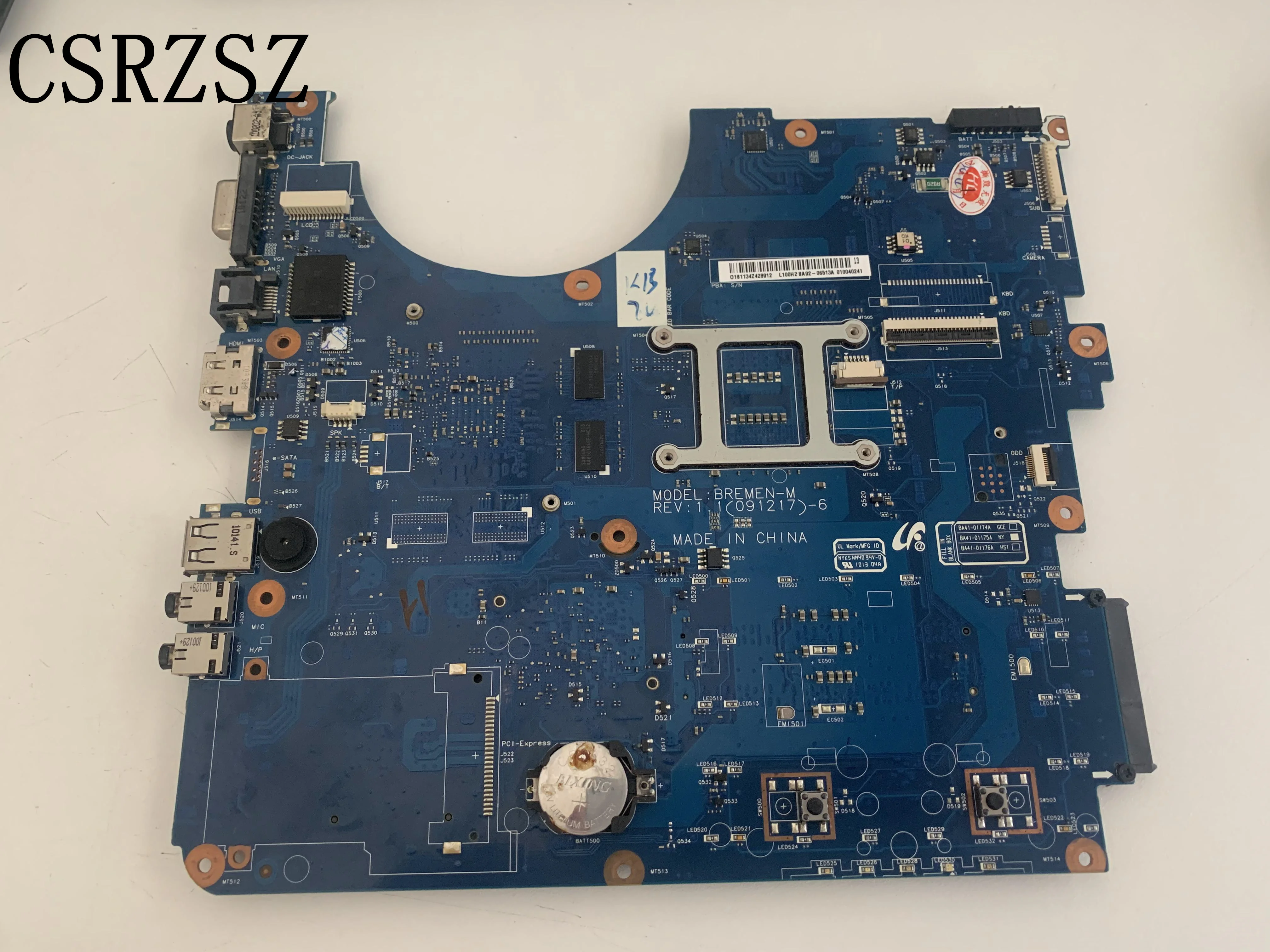 CSRZSZ для Samsung R580, материнская плата для ноутбука BA92-06513A BA92-06513B BA41-01175A DDR3