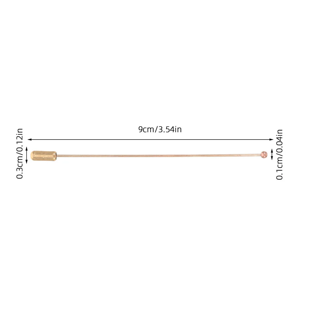 20 قطعة دبوس بروش عصا 90 مللي متر كرة طويلة إبرة معدنية مستديرة العروة Diy بها بنفسك دعوى التلبيب قبعة مجوهرات الحرفية الإكسسوارات مشبك أمان
