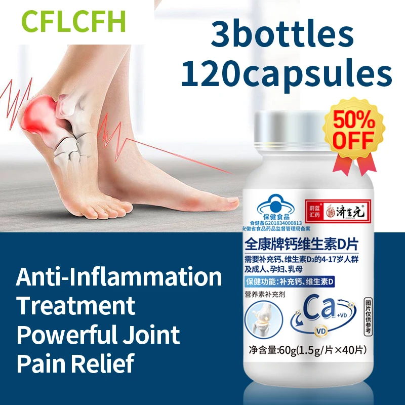 

Joint Pain Arthritis Osteoporosis Promote Bone Strength Growth Health Nutrition Supplements Calcium Vitamin D Tablets