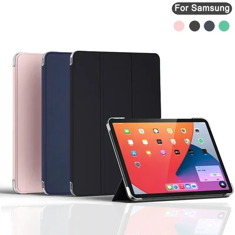 

Чехол для Samsung Galaxy Tab A8 10,5 A7 Lite A6 A 10,1 S6 Lite 10,4 10,5 9,7 8,0 8,7, чехол для планшета, умный кожаный чехол тройного сложения