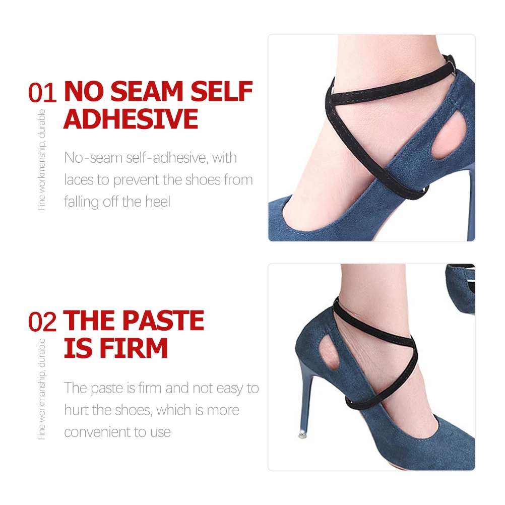 

6 Pairs Anti-drop Follow-up Self-adhesive Heel Cushion High Insoles for Women Protectors Pad Inserts Comfort Pu Heels