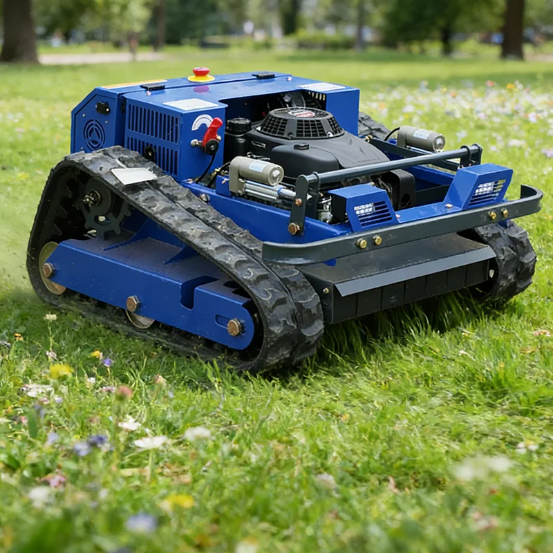 

Customized remote-controlled tracked lawn mower for land reclamation and weeding, integrated farm, orchard, lawn