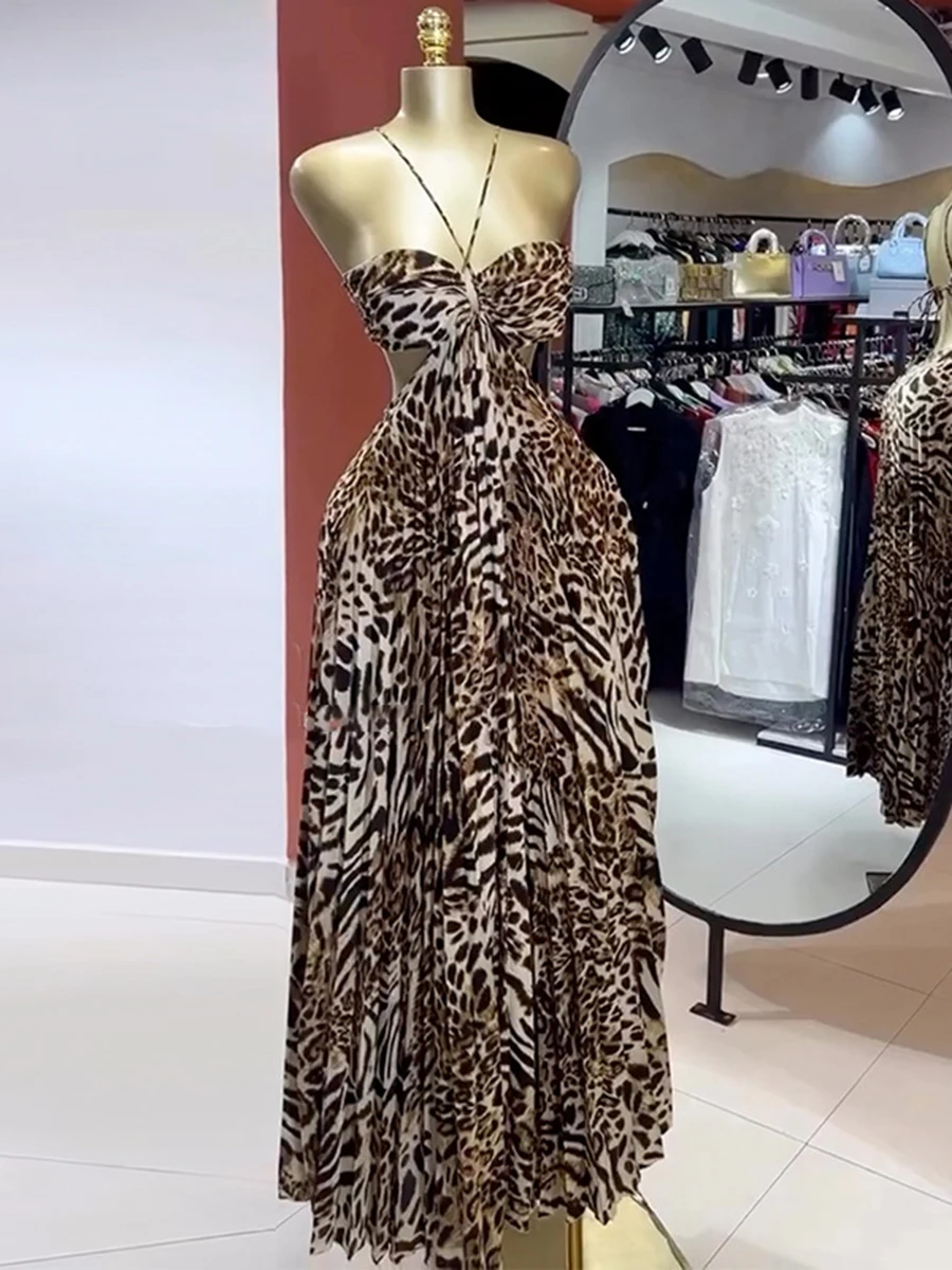 فساتين ZIML Hit Color Sweet Bakless للتخسيس للنساء بياقة على شكل V بدون أكمام وخصر عالٍ فستان نسائي على الموضة جديد