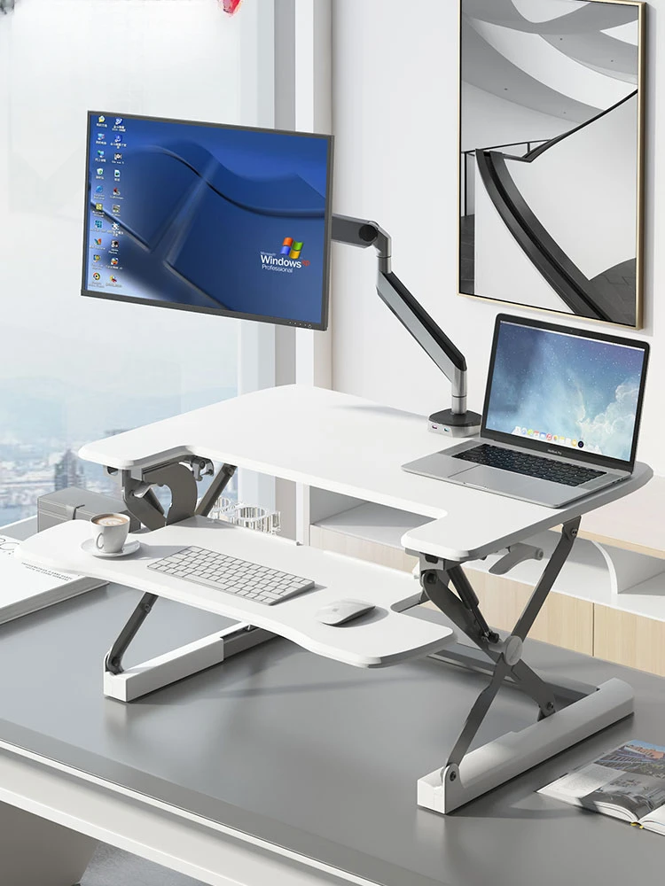 Office Lifting Platform M9 Standing Office Desk Folding Elevated Rack Computer Height Adjusting Monitor Height Increasing Table