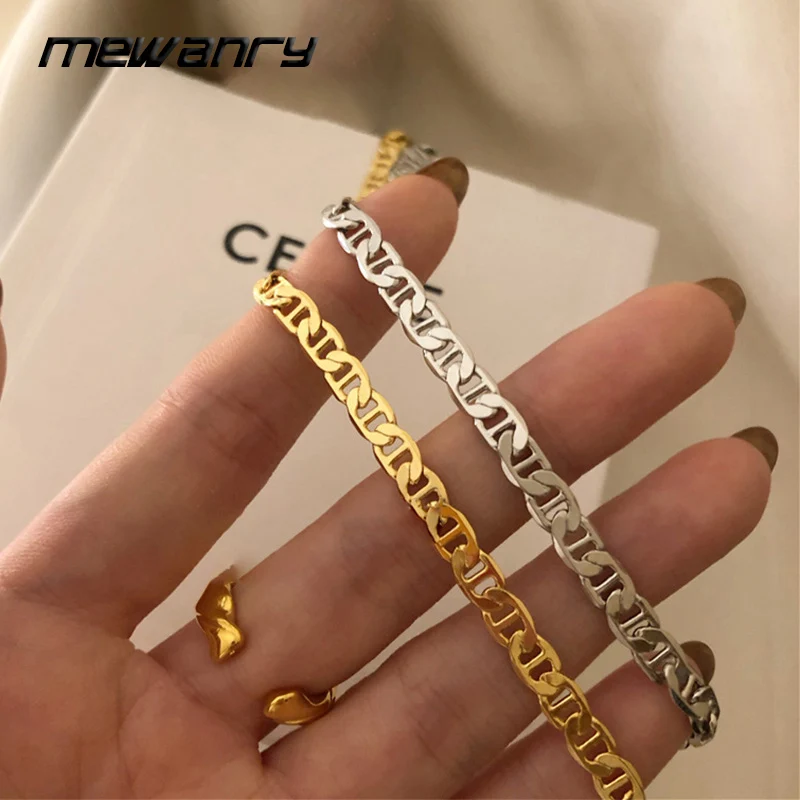 Mewanry Hollow Geometric Chokers Necklaces For Women Couples Creative Trendy Minimalist Hip Hop Personality Party Jewelry Gifts