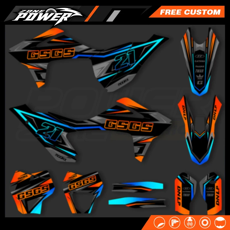 

Powerzone For GasGas EC300 EC250 EC125 EC 125 250 300 Enduro 20212022 2023 Motorcycle Graphics Background Decals Sticker