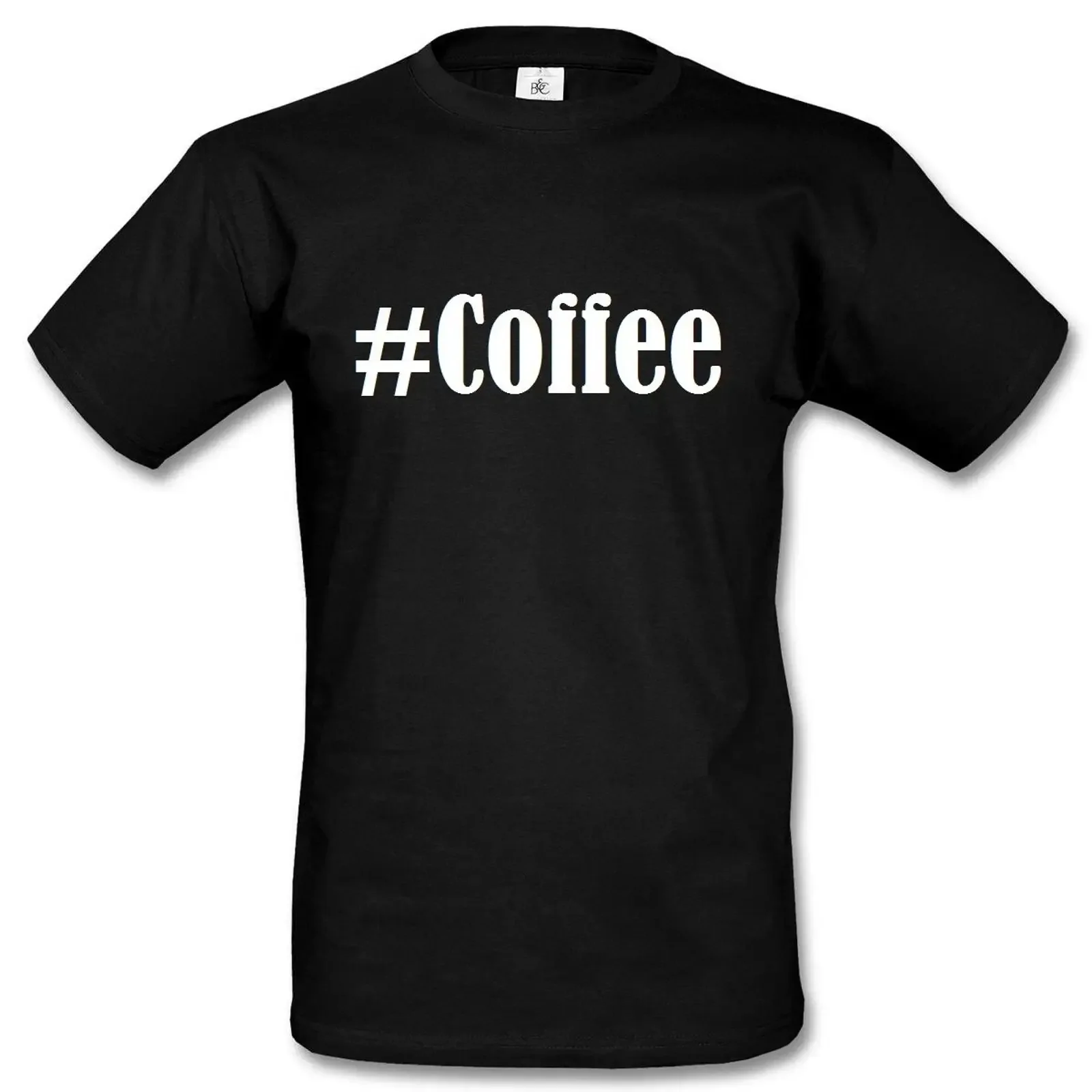 T Shirt Coffee Hashtag Raute für Damen Herren und Kinder vintage Washed Comfortable Stretched homme graphic Slightly Soft