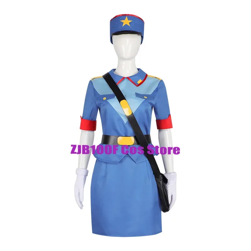 Anime Cosplay officer Jenny costume women sexy hat uniform dress set Halloween Christmas party girls woman police outfit