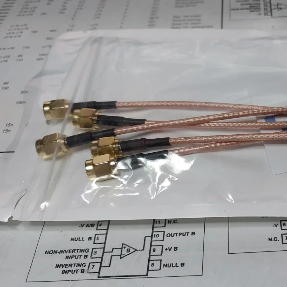 5 قطعة SMA ذكر إلى SMA ذكر RF اقناع كابل RG316 50 أوم خسارة منخفضة عالية التردد حمض الحرارة مقاومة للتآكل هوائي اتصالات #5