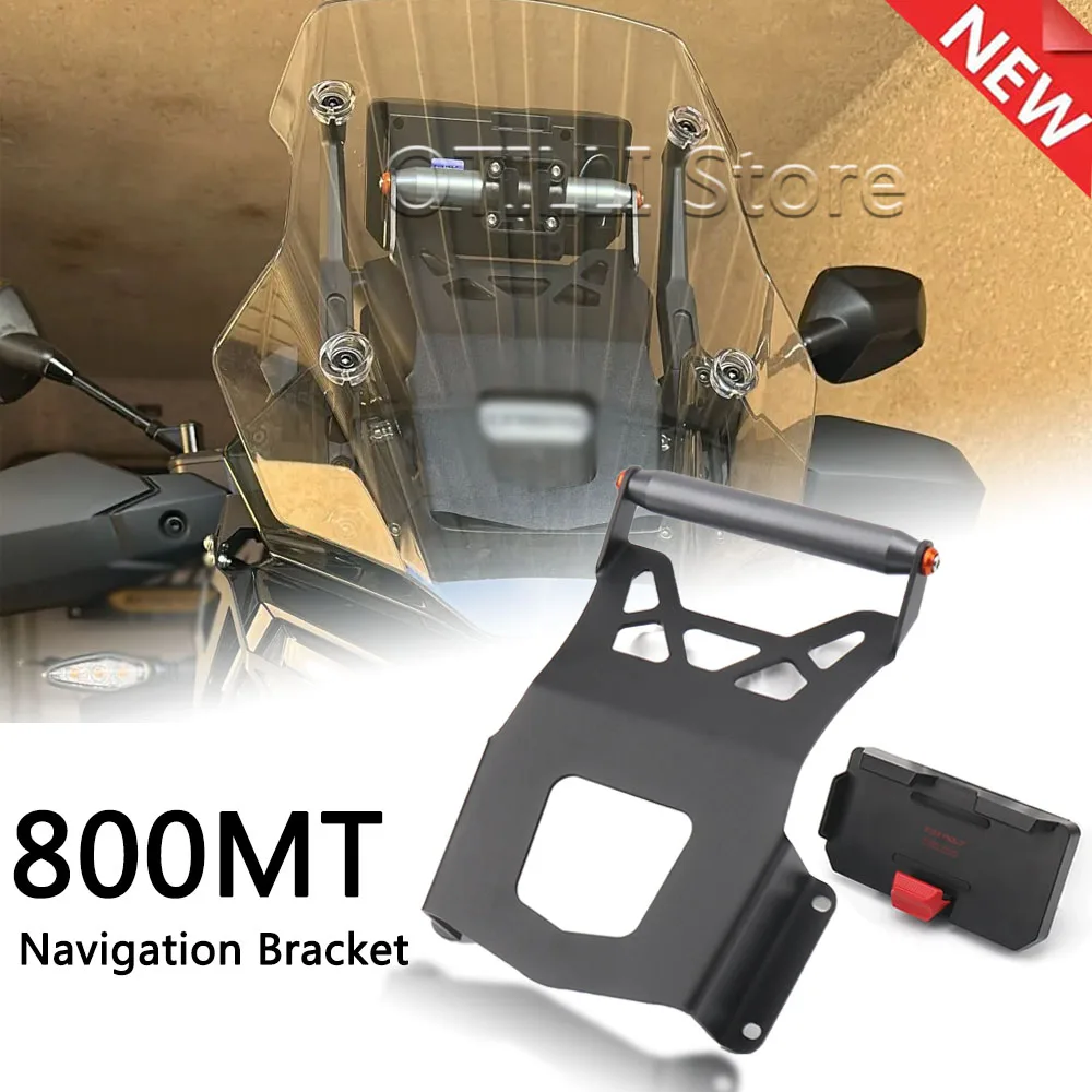 

New Motorcycle Accessories Stand Holder Phone Mobile Phone GPS Navigation Plate Bracket For CFMOTO 800MT 800mt 800 MT 2023-2025