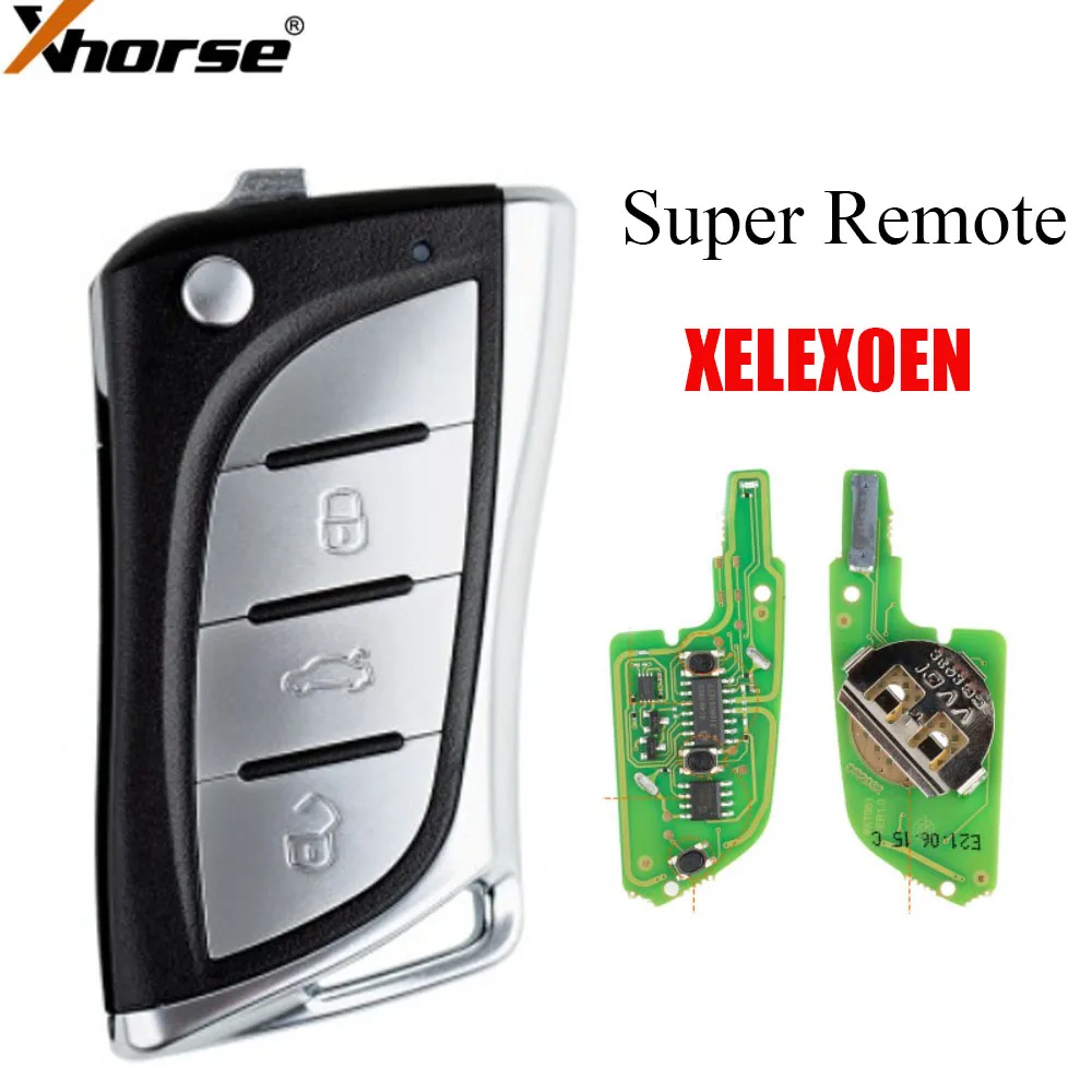 1Pcs Xhorse XELEXOEN XELEX0EN VVDI Super Remote with XT27 XT27A66 Chip Work for VVDI2 /VVDI MINI Key Tool / VVDI tools