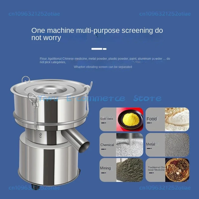 20CM Electric Vibrating Screen Powder Vibrating Sieving Machine Lab Sieve Shaker with  Diameter Stainless Steel Sieve