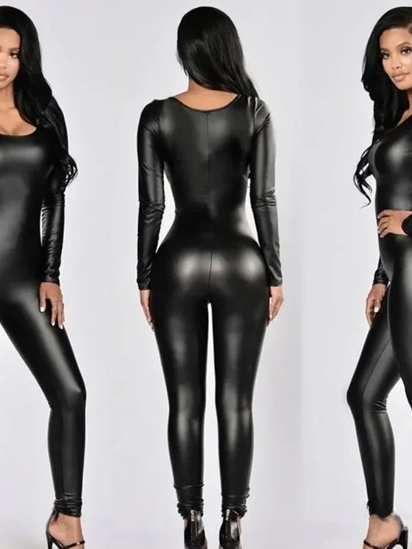 무대 공연 의상 단색 슬림핏 원피스 하이웨이스트 스트레이트 팬츠 여성 스트릿 캐주얼 바지