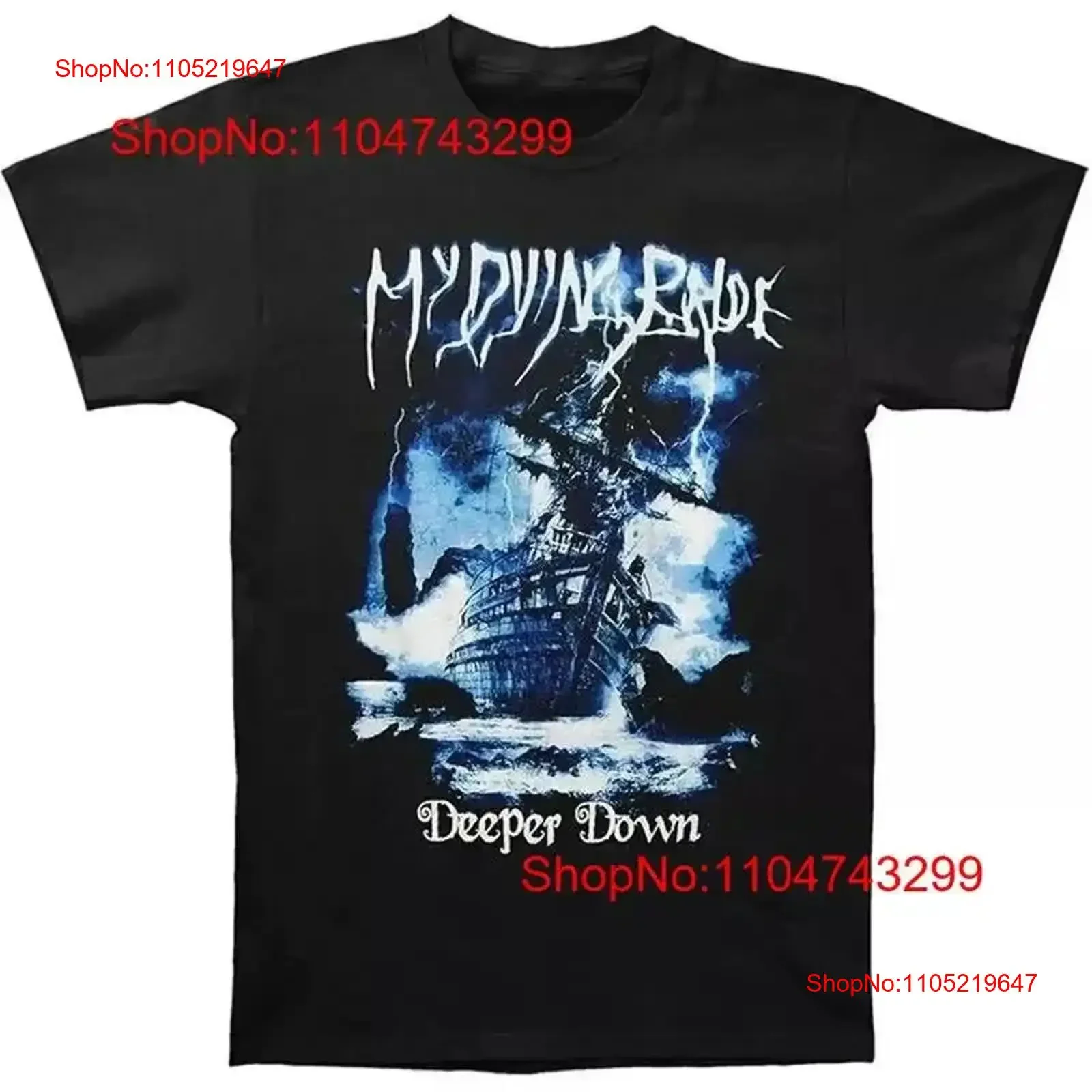 New My Dying Bride Deeper Down Christmas S 5XL T Shirt JU134 vintage Washed fashion designer clothes Versatile vintage Washed