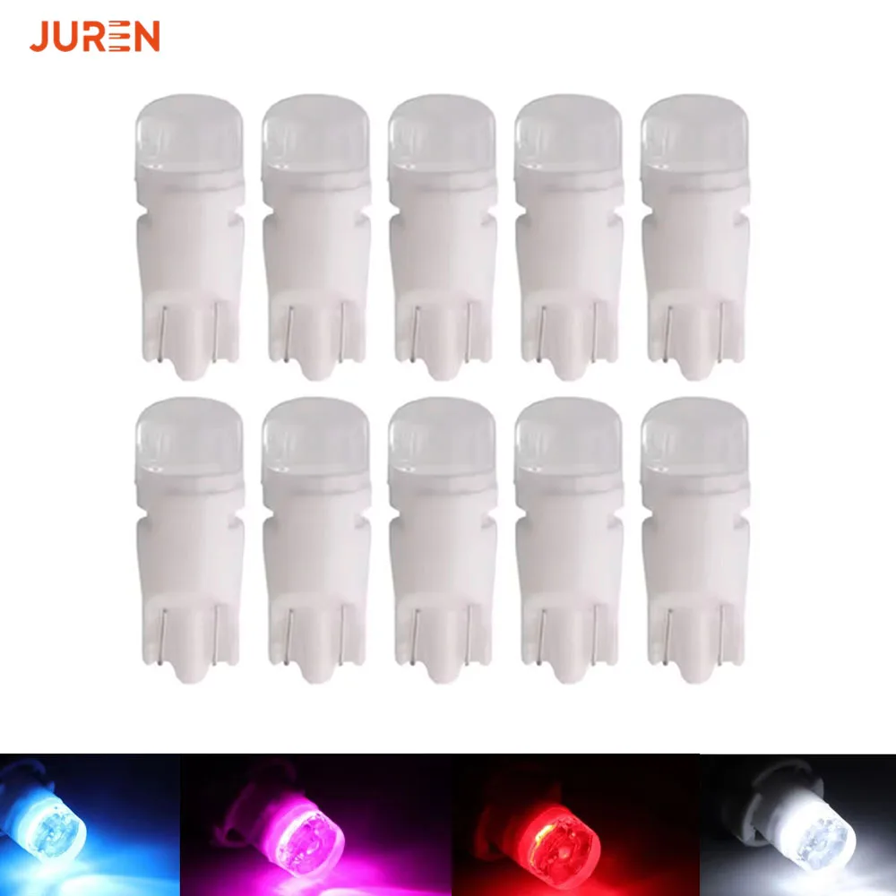 10pcs ceramics W5W T10 led Turn Signal License Plate Light Trunk Lamp Clearance Lights Reading Lamp Car light Source