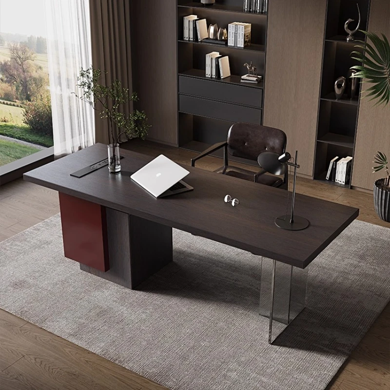

New Italian Minimalist Office Desk Designer Placed Mainframe Computer Office Desk Sofa Writing Office Furniture Pupitre XYOD